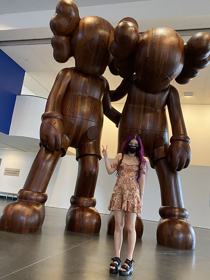 Kaws What Party! Street art sculptures exhibit at Brooklyn Museum