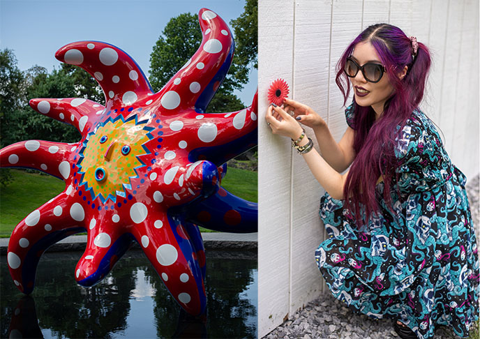 Japanese artist Yayoi Kusama weird bizarre art