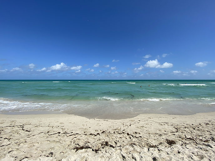 miami south beach ocean waves 