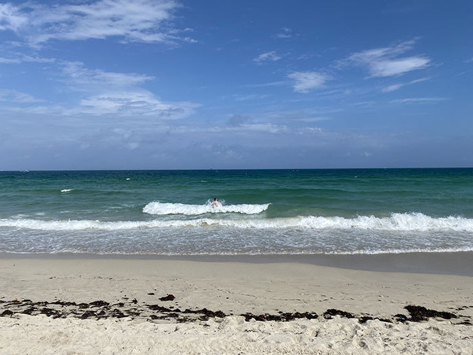 south beach miami swimming ocean waves florida 