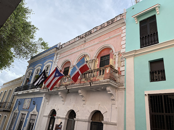 old san juan colorful architecture buildings