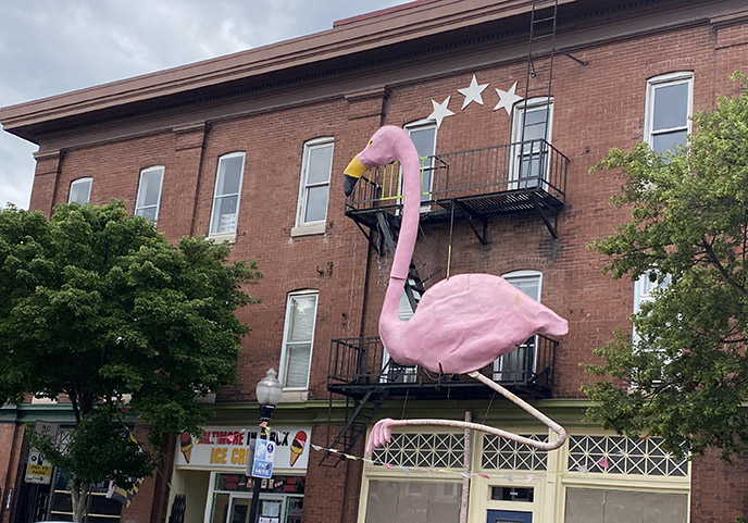 pink flamingo art hampden baltimore md john waters gay district