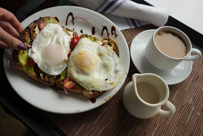 avocado toast room service bostonian boston north 26