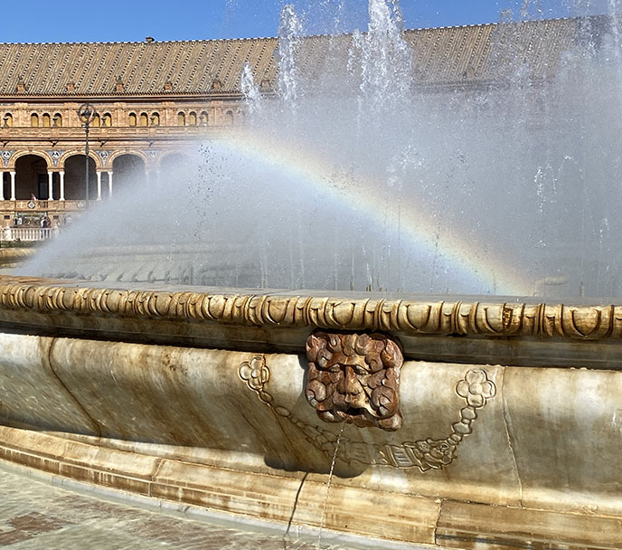 spain square seville fountain plaza