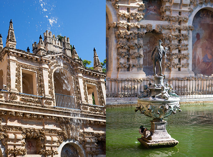 fountain alcazar royal garden 