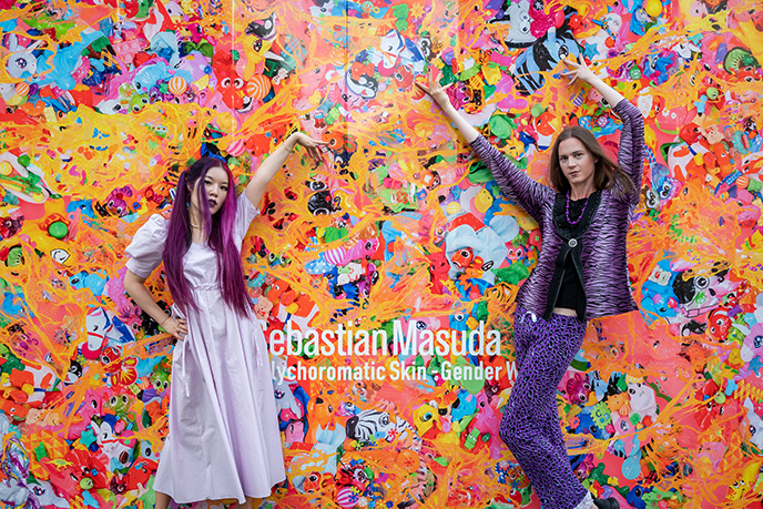 sebastian masuda polychromatic skin gender wall rainbow mural 6% dokidoki