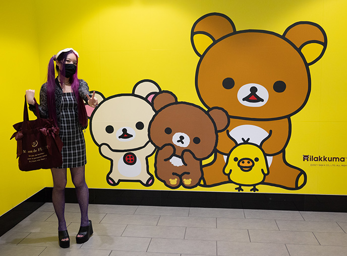 Rilakkuma mural japanese bear tokyo