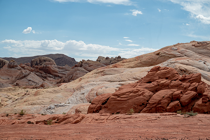 colorful rocks valley of fire park