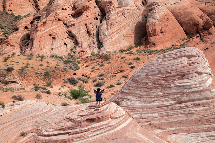 fire wave trail peaks photo spot valley of fire