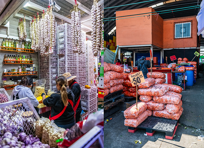  garlic shop mexico city central de abasto mercado