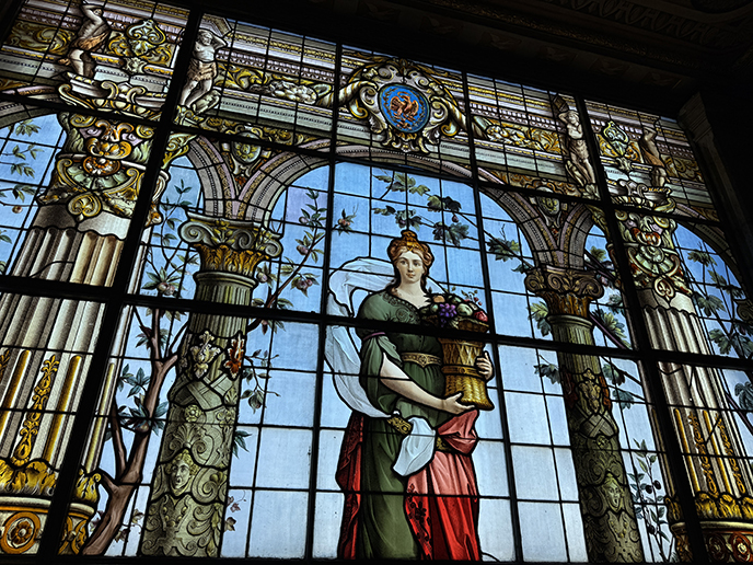 stained glass royal art mexican castle castillo de chapultepec museum