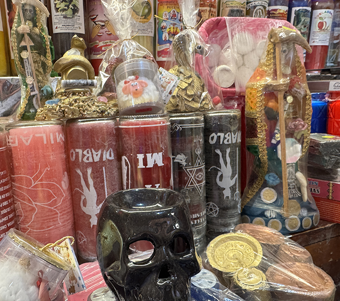 diablo dark magic devil candles mexico city brujeria witchcraft 