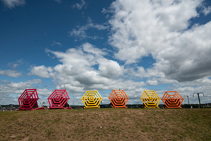 halifax public art parasols umbrellas