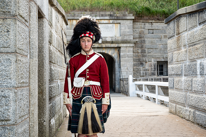 halifax citadel guard soldier in uniform british