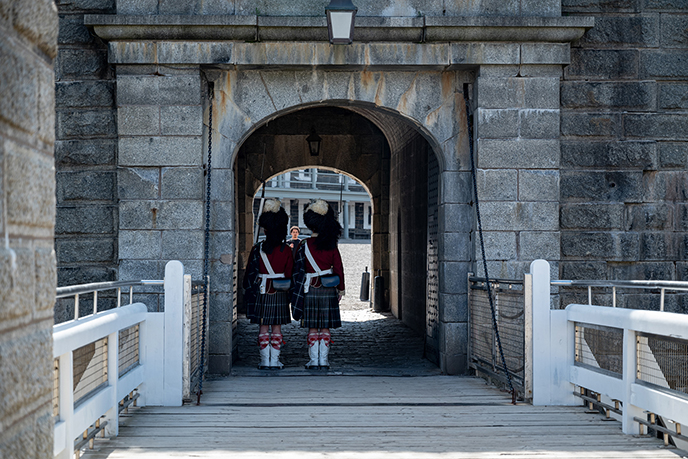 Halifax Citadel guards soldiers marching unesco heritage site