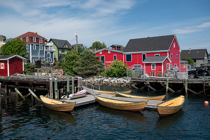 most scenic spots nova scotia lunenberg boats colorful houses