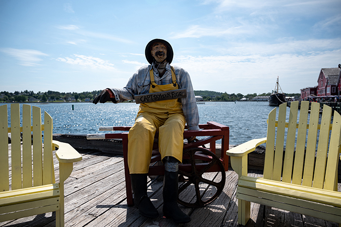 fisherman statue culture nova scotia unesco lunenberg