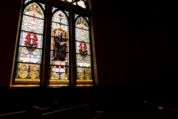 lunenberg stained glass historic church walking tour