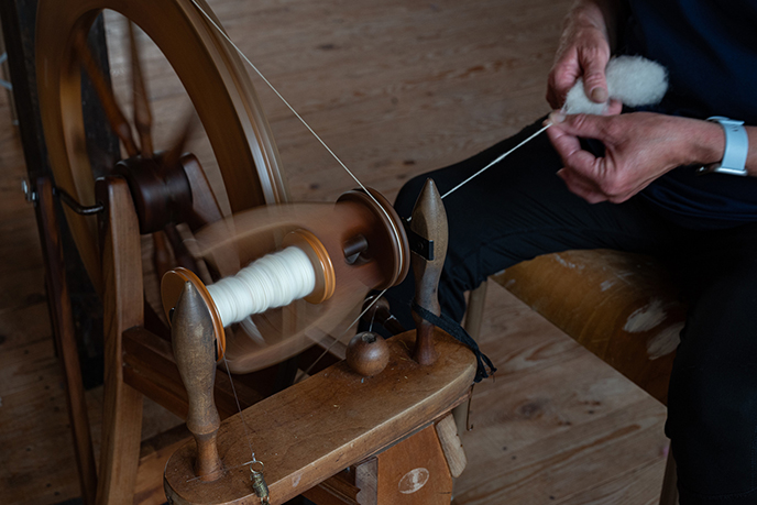 spinning cotton wool nova scotia barrington museum complex