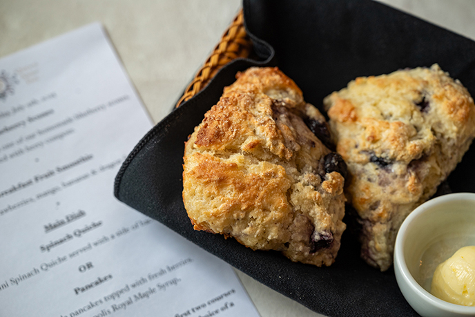 nova scotia queen anne inn blueberry scones fresh breakfast b&b