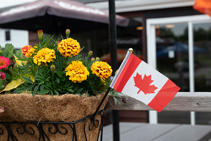 canadian flag nova scotia canada pride elbows up
