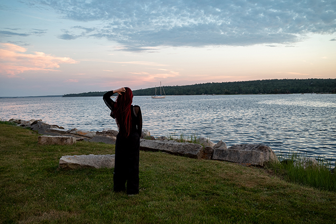 shelburne nova scotia harbor sunset