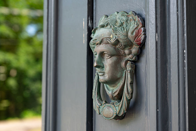 goth gothic door knocker head