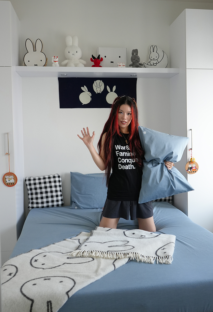 miffy bedroom japanese decor room bedding shelf decoration