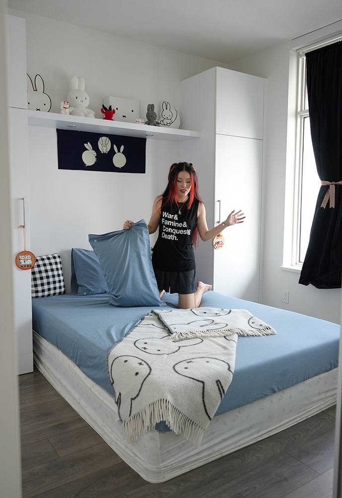 la carmina bedroom aizome bedsheets organic japanese cotton bedding sheets