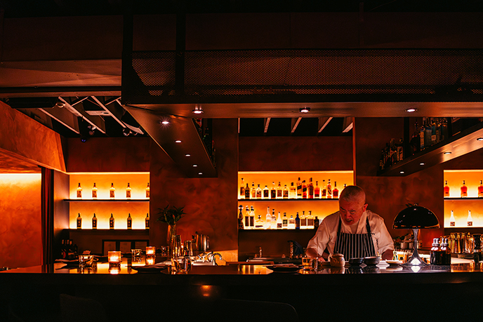 ama raw bar restaurant izakaya japanese vancouver design cocktails interior