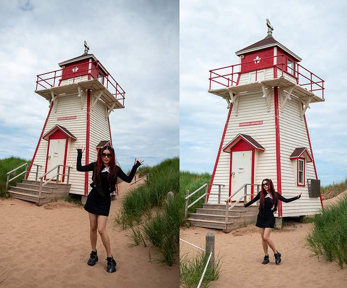 goth gothic fashion prince edward island travel influencer portrait spots