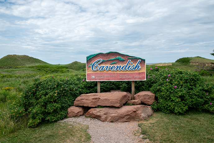 cavendish sign prince edward island retro vintage