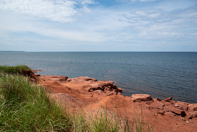 red cliffs prince edward island nature sand color