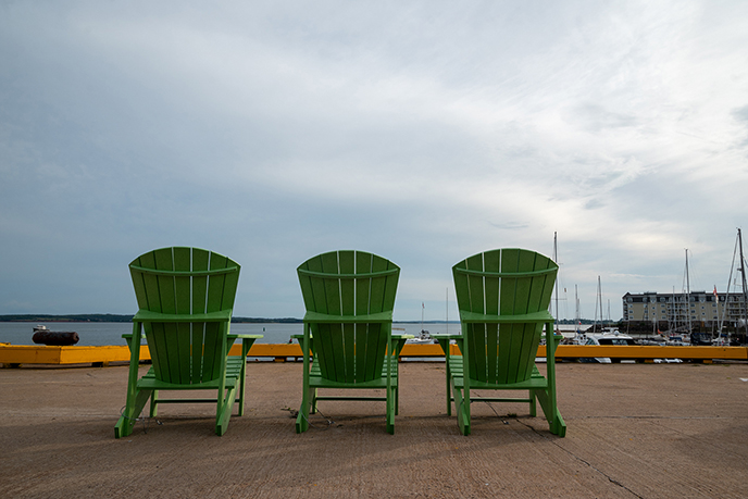 charlottetown wharf chairs confederation landing park