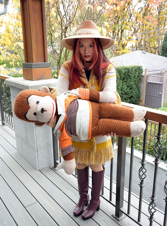 curious george monkey and man in yellow hat halloween costume outfit