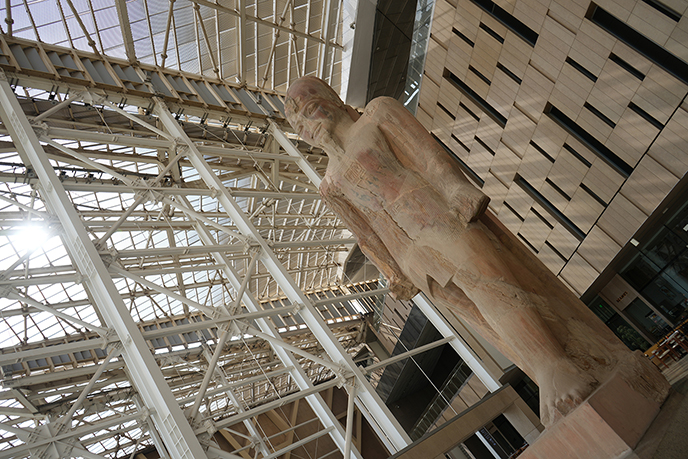 ramses ii statue grand egyptian museum