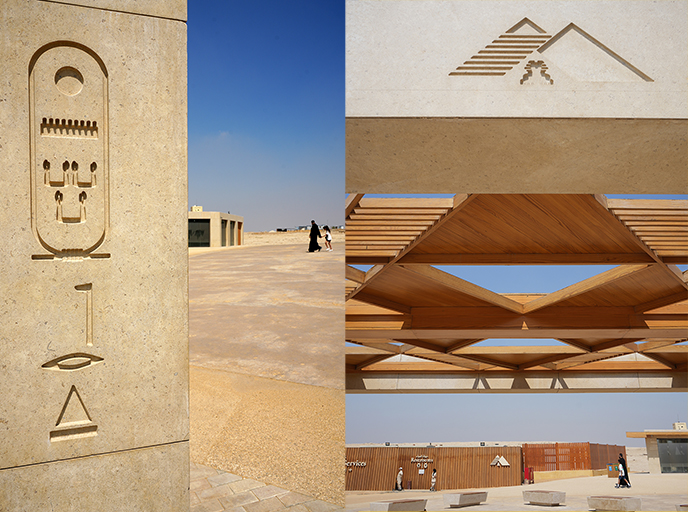new giza pyramids shops entrance