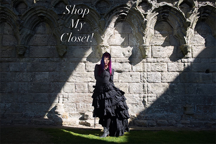 goth closet sale gothic influencers content creators clothing depop poshmark