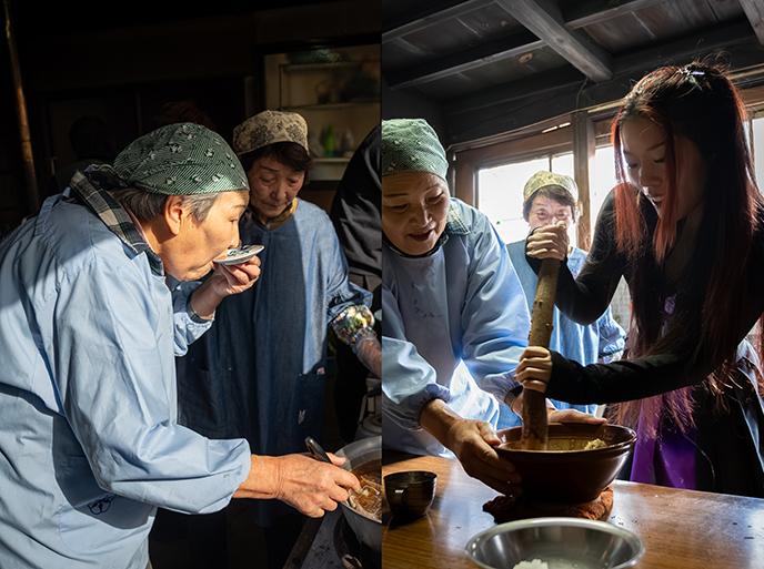 hachimantai iwate cooking class lesson grandma hitomi