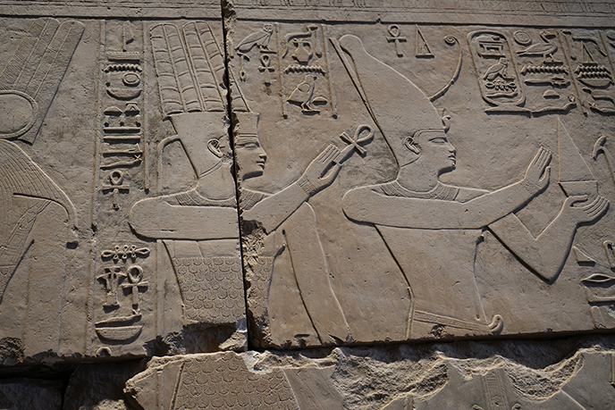 ankh carvings sculptures grand egyptian museum 