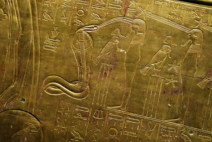 serpent snake carvings ancient egypt
