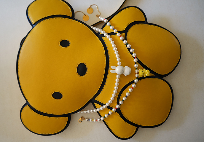  miffy teddy bear leather bag tote purse Andresgallardo 