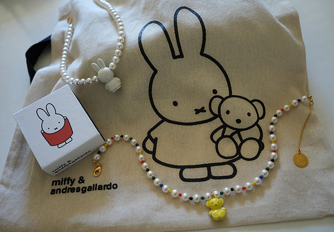 miffy pearl choker necklace Andresgallardo jewellery 