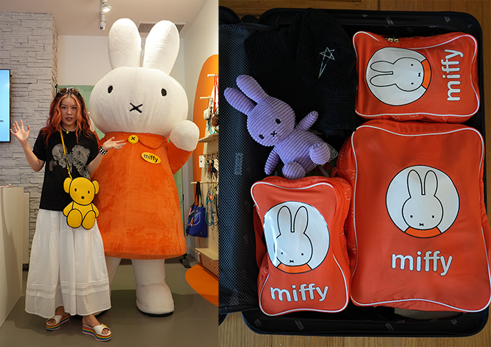 miffy luggage packing cubes suitcase cute kawaii bunny travel accessories