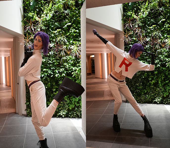 james team rocket pokemon villain costume outfit halloween cosplayer