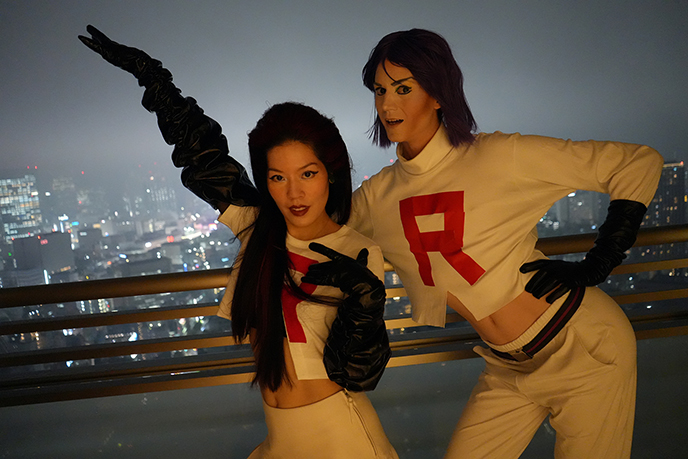 Team Rocket Halloween costume, Jessie & James Pokemon cosplay costumes