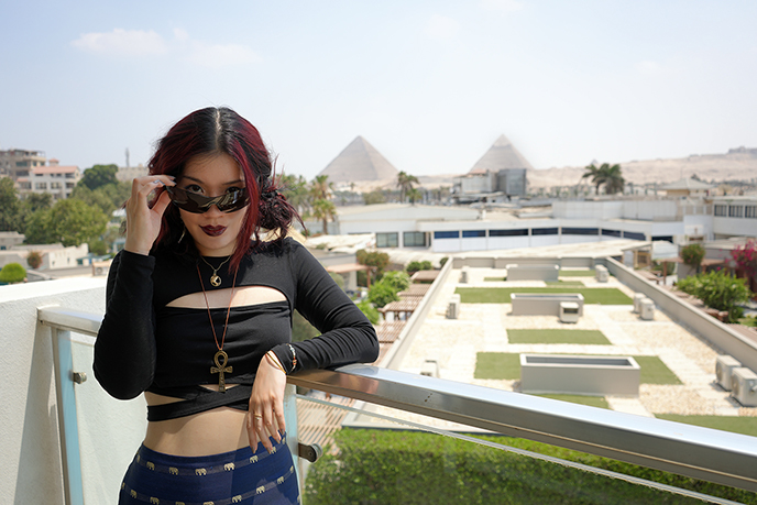 cairo hotel with view of giza great pyramids egypt Steigenberger 