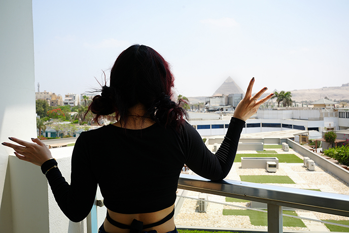 best pyramids view hotel rooftop viewpoint Steigenberger Cairo Hotel 