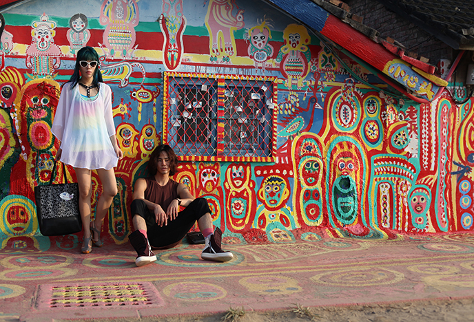 taiwan rainbow village paintings grandfasther before taichung art murals