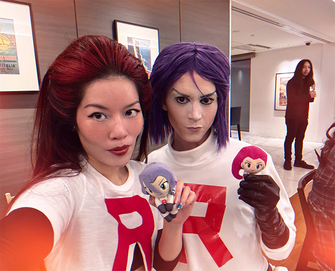 jessie james team rocket costume halloween wig makeup clothes